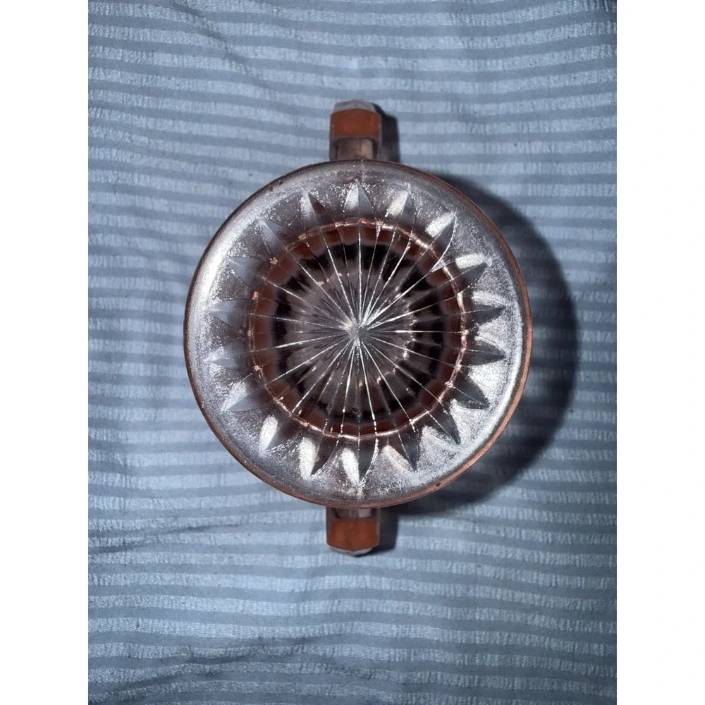 Vintage Pink Depression Glass Sugar Bowl Excellent Condition
